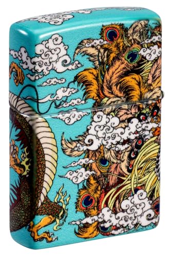 Encendedor Zippo diseño Dragón y Fénix miniatura 2