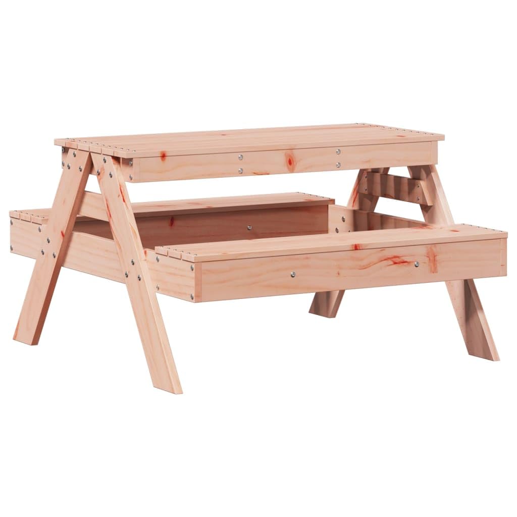 Tavolo da picnic per esterni, tavolo da picnic per bambini, 88 x 97 x 52 cm, in legno massello Douglas