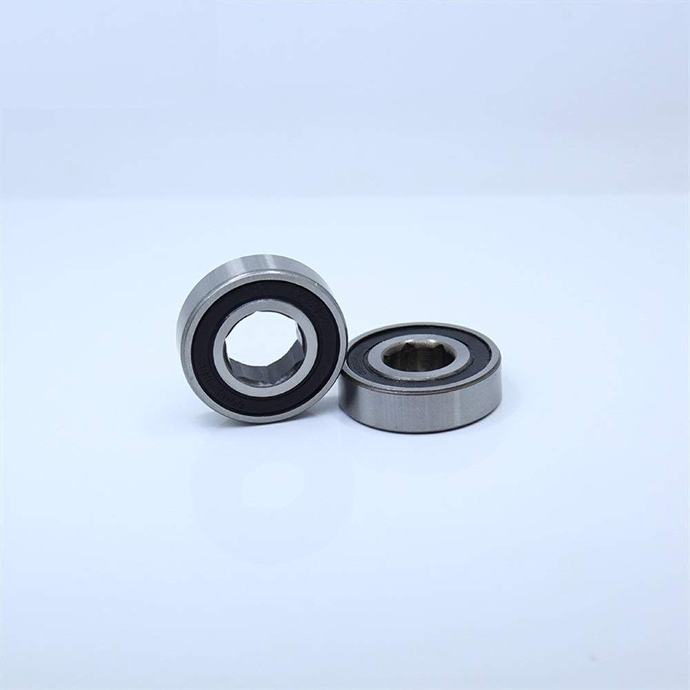 Rodamiento hexagonal 6205RS for sembradoras agrícolas ABEC-1 interior 16/17/18/20/22/25mm rodamientos no estándar 6205-2RS 2 uds(20mm)