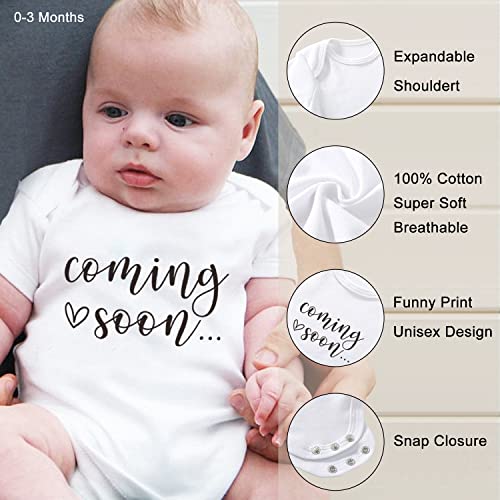 Surprise Announcement Gift Box for Grandparents, Dad, Family - Baby Coming Soon Wooden Box With Onesie, Slippers, Reveal Card4