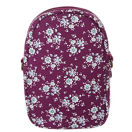 Small Crossbody Bag for Women Floral Cell Phone Purse Wallet Mini Shoulder Handbag Ladies Canvas Coin Pouch2