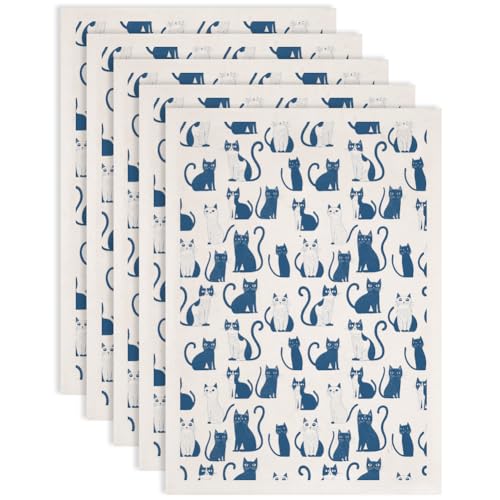 SUPERDANT 4 unids Papel de transferencia de cerámica De Gato De Dibujos Animados Para Calcomanías de cerámica De Animales arcilla papel de transferencia esmalte 52x37cm