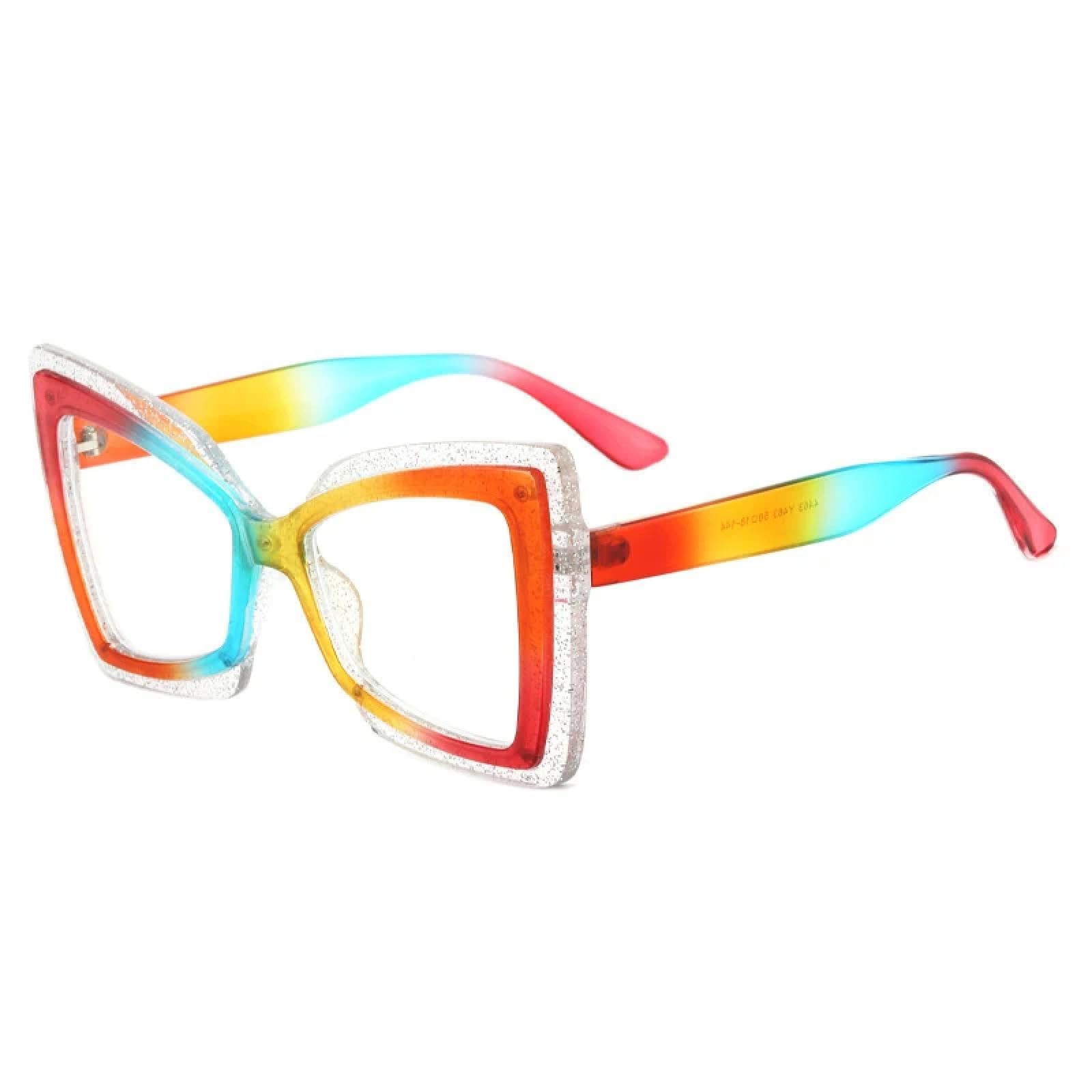 Monture transparente papillon lunettes aux finitions premium - 7