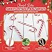 Christmas Candy Canes 12 Pack - Classic Red & White Peppermint Cane Sticks Individually Wrapped - Bulk Christmas Candy for Holiday Treats, Decorations, Stocking Stuffers & Gifts