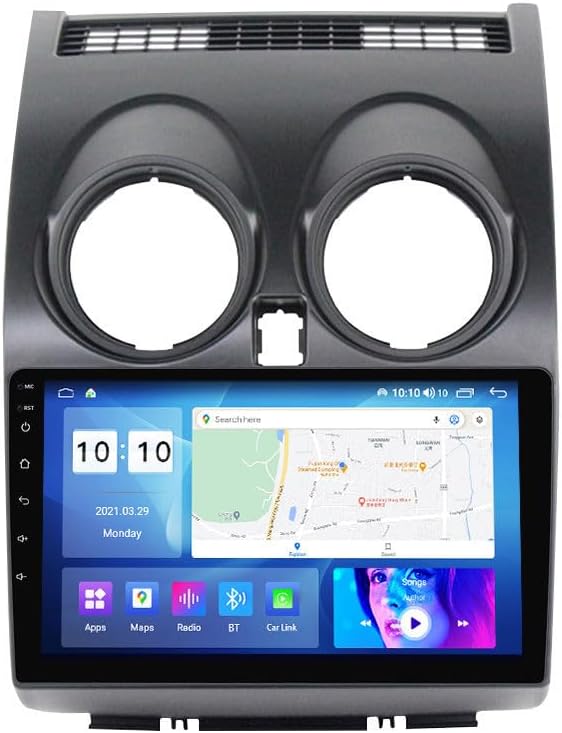 Android car Radio for Nissan Qashqai 2006-2013,9 inch Car Stereo Touch Screen Upgrade with Wireless CarPlay/Android Auto GPS Navigation WiFi FM Radio Head Unit,2G+32G