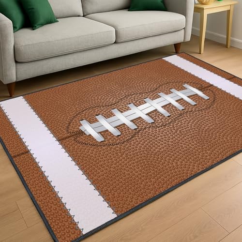 Tapete decorativo fútbol 3'x5' antideslizante miniatura 2