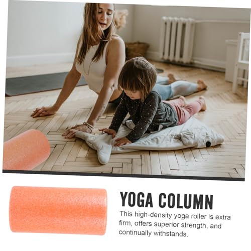 Rodillo de masaje fitness para yoga y relajación muscular en material EPP 30x15 cm color naranja para músculos y entrenamiento en casa miniatura 3