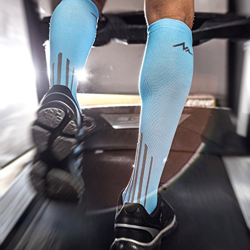 Image of NEWZILL Medical Compression Socks for Women & Men, 20-30 mmHg Knee-High Support for Circulation, All-Day Comfort for Work Travel Running Cycling and Fitness