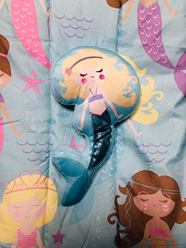 GorgeousHomeLinen-6-PC-Twin-Complete-Bed-in-A-Bag-Comforter-Bedding-Set-with-Furry-Friend-and-Matching-Sheet-Set-for-Kids-Twin-SEA-Princess 51c16t8cJRL
