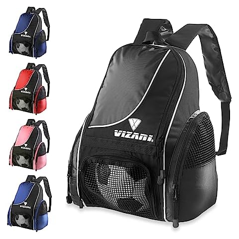 Vizari Solano Soccer Backpack (Black) Cover