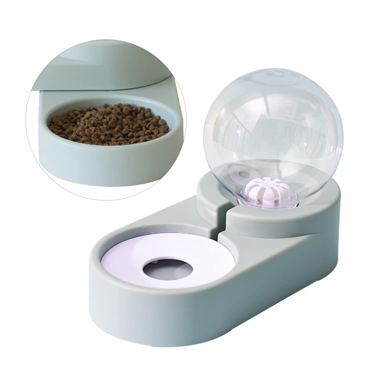 Automatischer Wasserspender Für Haustiere Doppelschüssel Aus Lebensmittelechtem Kunststoff Blau Für Hunde Und Katzen Mit Schwerkraftfunktion