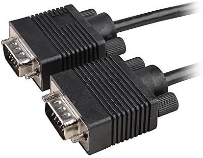 ACL 15 Feet Premium Gold plated VGA Male to Male Cable, Coaxial Construction, Double Shielded with Ferrites, 2 Pack