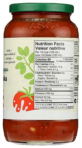 Image of 365 by Whole Foods Market, Organic Creamy Vodka Pasta Sauce, 25 Ounce (Pack of 4)