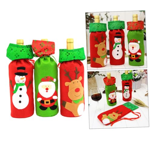 Bouteille de vin de Sureau décorative VILLCASE pour centre de table de Noël - 6