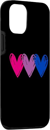 Miniatura 3 de Funda bisexual para iPhone 13 Pro con corazones de bandera sexual LGBTQ Pride