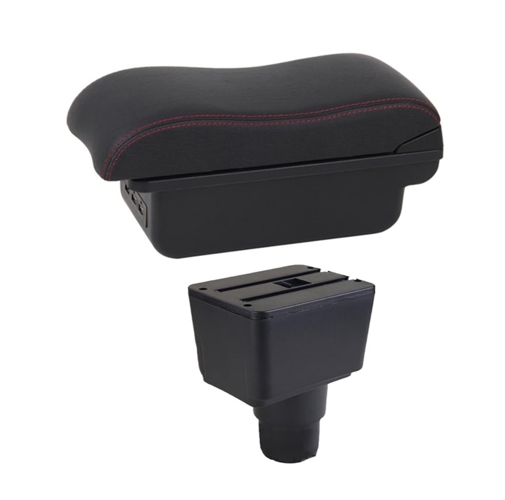 GTDTKGANAK Storage Box For For Ecosport 2018-2021 Center Console Armrest Storage For Box with USB(B2 3 Usb)