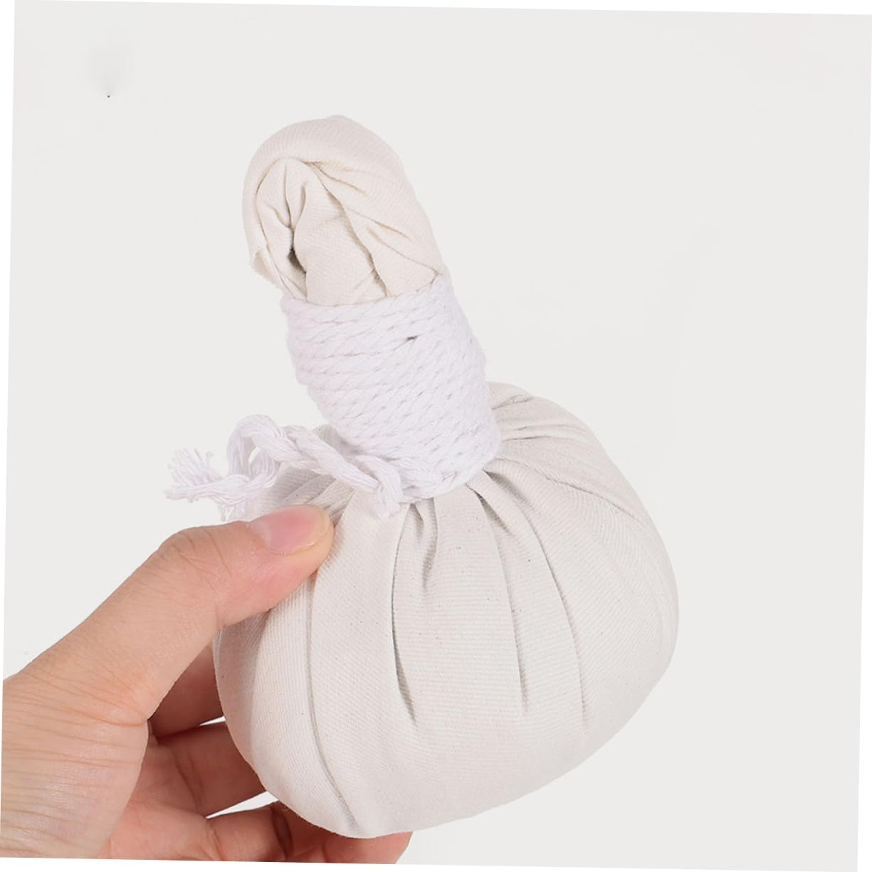 WOONEKY 4 Bolas de Masaje y Relajación Profunda Hierbas Chinas de Aromaterapia y Tela de Algodón para Terapia de Calor, Tamaño Portátil Ideales para Spa