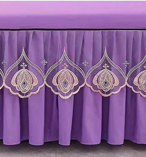 Mantovana giroletto, mantovana giroletto per letto matrimoniale, singolo, matrimoniale, matrimoniale, king size, con spilli grigi, mantovana da 150/180/200 cm, decorazione morbida e confortevole,