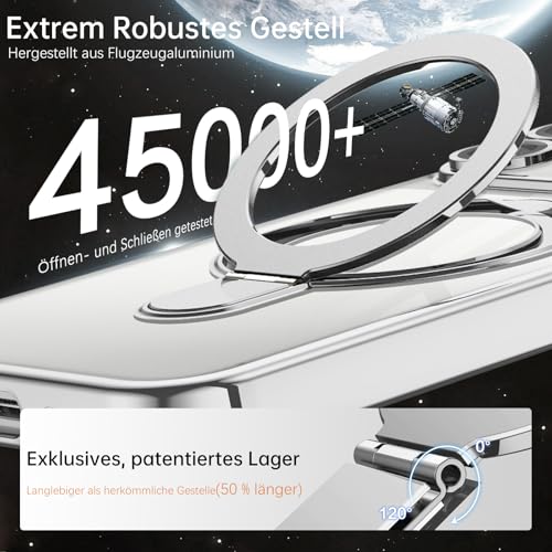 Coque transparente iPhone 17 Pro Max antichoc à support invisible aimanté - 7