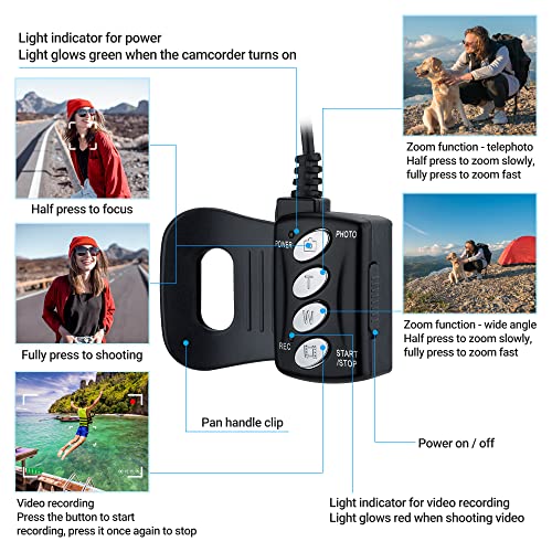 Wired LANC Remote Control for Canon XA75 XA70 XA60 XA65 XA50 XA55 XA40 XA45 XA30 XA35 XA11 XA20 XA25 XF705 XF605 XF405 XF400 XF305 XF300 VIXIA HF G70 G60 G50 G40 G30 G26 G21 G30 G20 Camcorder & More - Image 2