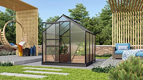 Vitavia Gewächshaus VENUS 3800 anthrazit/schwarz - HKP6mm