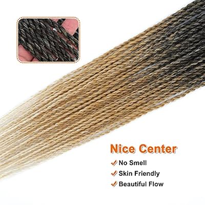 Crochet Hair for Black Women - 14 Inch&22 Inch 8 Packs Senegalese Twist Crochet Hair Pre Looped, 35 Strands/Pack OmbreTwist Crochet Hair