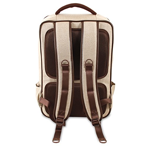 J World New York Class Laptop Backpack, Sand, 18 X 13 X 6 (H X W X D) #TOP13
