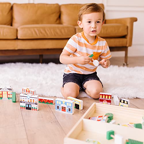 Melissa & Doug (Ffp) - Pretend Play Wooden Town Play Set For Kids With Storage #TOP1