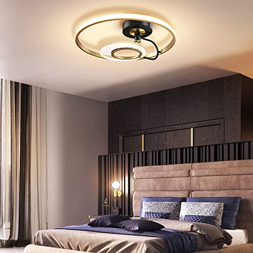 Plafonnier LED cuisine moderne doré pour éclairage sans éblouissement - 3
