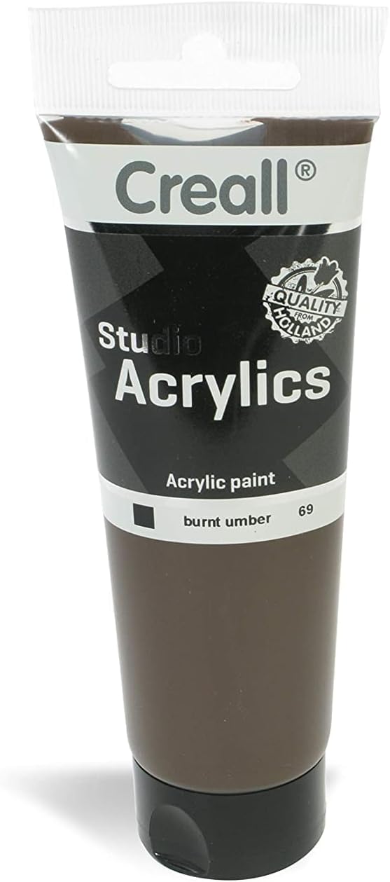 Creall American Educational Products A-33769 Creall Studio Acrylics Tube, 120 Ml, 69 Burnt Umber