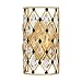 Varaluz Windsor 1-Lt Crystal Sconce - French Gold/Matte Black