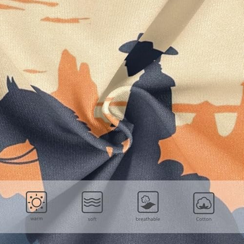 Animal Girls Underwear Toddlers 2t Cotton Panties Little Girl Western Cowboy Sunset Orange Undies Kids Briefs3