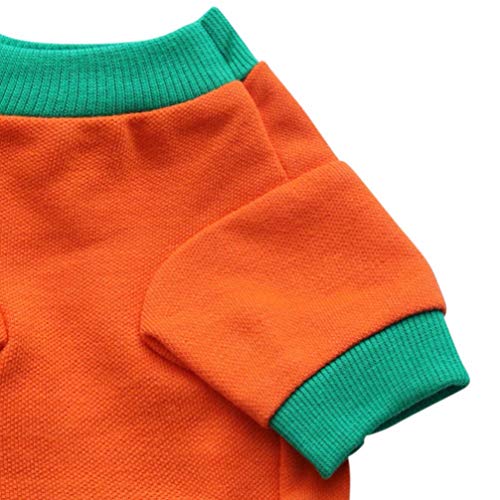 ibasenice Dog Halloween Pumpkin Head T-Shirt Dog Pumpkin Costume Pet Halloween Cosplay Costumes for Small Medium Dogs… - Image 5