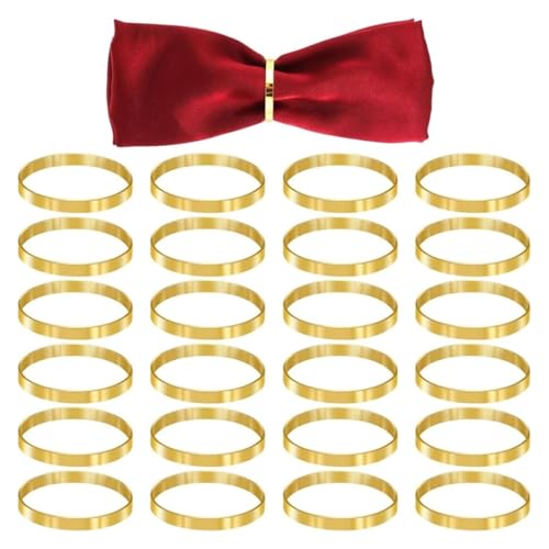 20 PCS Napkin Rings, Metal Napkin Ring for Party Tableware, Party Napkin Ring, Party Tableware, Golden Napkin Rings for Dining Table Decor