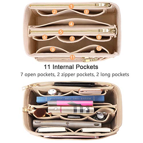 Handtaschen-Organizer Yoillione Filz für optimale Tascheorganisation