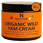 NexoTek Wild Yam Cream for Women – Nourishing Botanical Cosmetic Moisturizer for Dry Sensitive Skin, Hydrating Plant-Based Body Cream for Daily Comfort – Designed in Canada, 120 mL / 4 fl oz