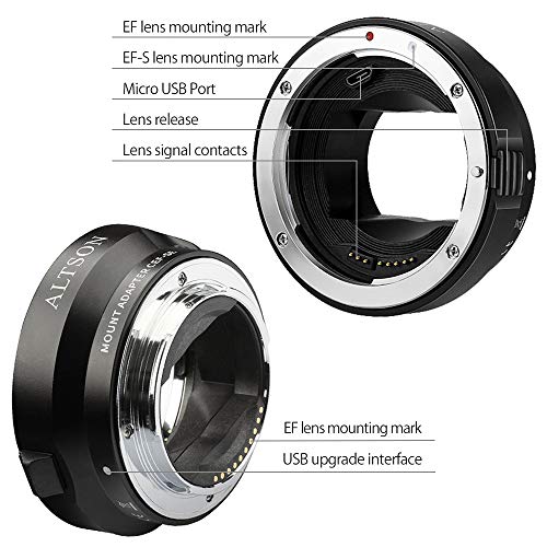 Ef/Ef-S Lens Mount Adapter Compatible With Canon Ef/Ef-S Lens For Sony E Mount Mirrorless Cameras Series A9 A7R4 A7R3 A7R2 A7M3 A7M2 A7R A7S2 A7S A7 A7C, Auto-Focus Lens Converters Ring #TOP2