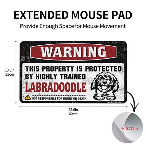 Tapis de souris amusant Labradoodle, idée cadeau originale - 4