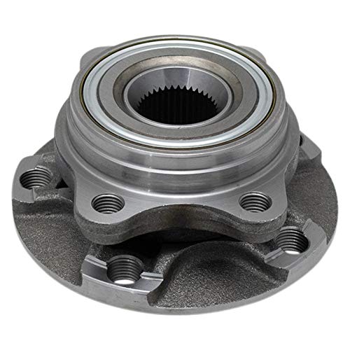 Image of TRQ Front Left and Right Wheel Bearing and Hub Assembly Set 2 Piece Compatible with 02-08 Audi A4 Quattro 02-05 A4 2006 A4 Base Model 07-08 A4 02-04 A6 02-04 A6 Quattro V6 3.0L V6 2.7L 04-08 S4