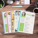 ASelected 20Pcs Report Covers with Sliding Bar A4 Project Presentation Covers Hold Up to 60 Sheets for School Office Documents Classification (5 Colors) - Image 7