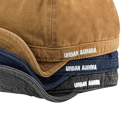 Clakllie Cotton Twill Baseball Hat Adjustable 6 Panel Cap Retro Hiphop Dancing Dad Hat Golf Caps With Short Flip Up Bill Brim #TOP2