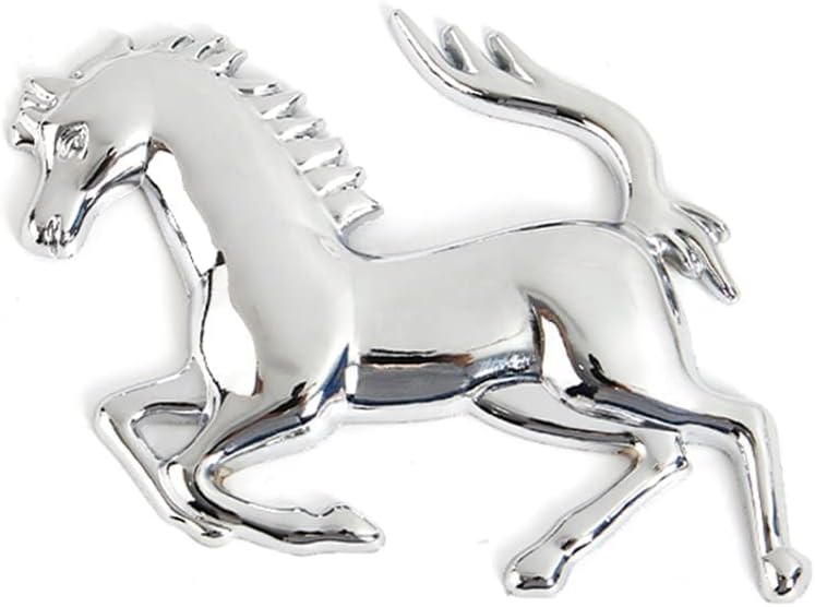 CAULO Car 3D Metal Emblem Stickers for Ferrari SF90 F8 812 458 456 296 430 F12 Car Body Side Window Decal Accessories,sliver-B