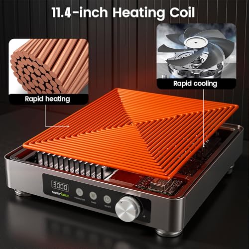 Image of 3000W Commercial Induction Burner, 220V Restaurant Cooktop