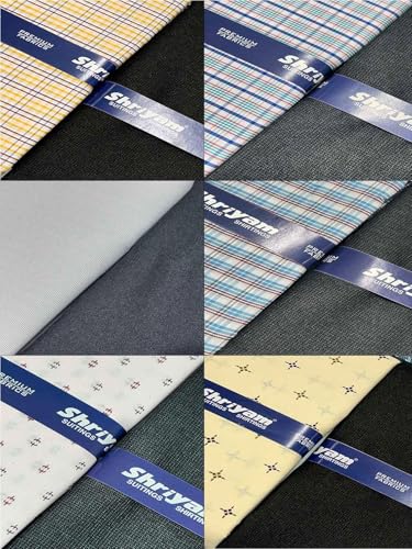 Image of Shirt pant Combo Pack of 6(Unstitched, Full Length Fabric)