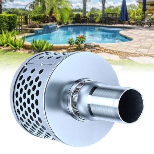 Filtro de succión de 2 pulgadas en acero galvanizado con 2 conectores de rosca hembra 7