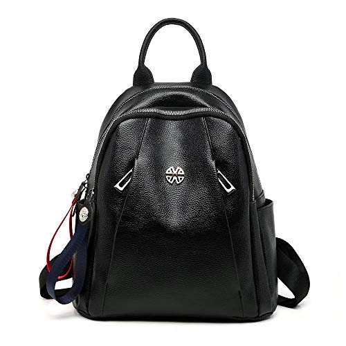 Sac à dos dames sauvage en cuir souple pour le quotidien