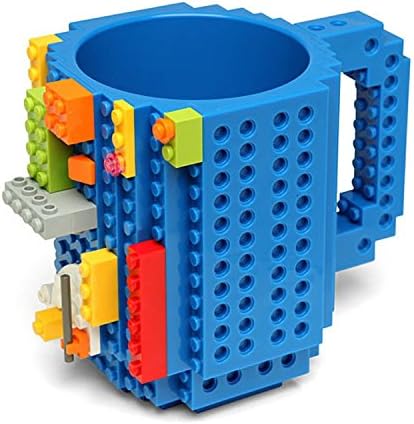 Happo Creative DIY Assembled BPA-Free Build On Brick Coffee Mug, 12 oz With Accessories
