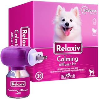 Kit diffusore calmante per cani e cuccioli, separazione degli animali domestici, sollievo dall'ansia e calma feromoni, trattamento anti stress, aiuta con fuochi d'artificio, aggressività,