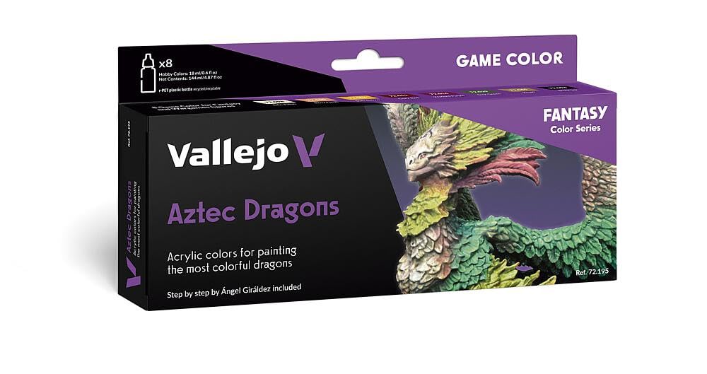 Vallejo AV Game Color Set - Aztec Dragons (x8)