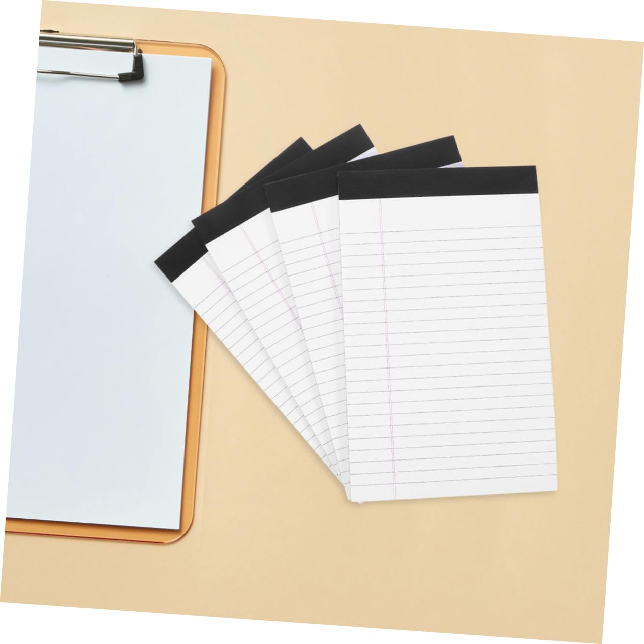 SHINEOFI Notizblock Liniert im A5-format 8 Stück Abreißbar Papier Schlichtes Taschennotizpad für Büro und Alltag